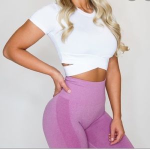 NVGTN Crossbody Crop Top